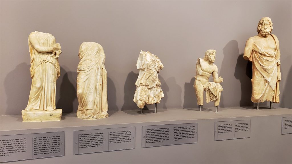Ancient Artifact of Greek God in Heraklion Archeological Museum