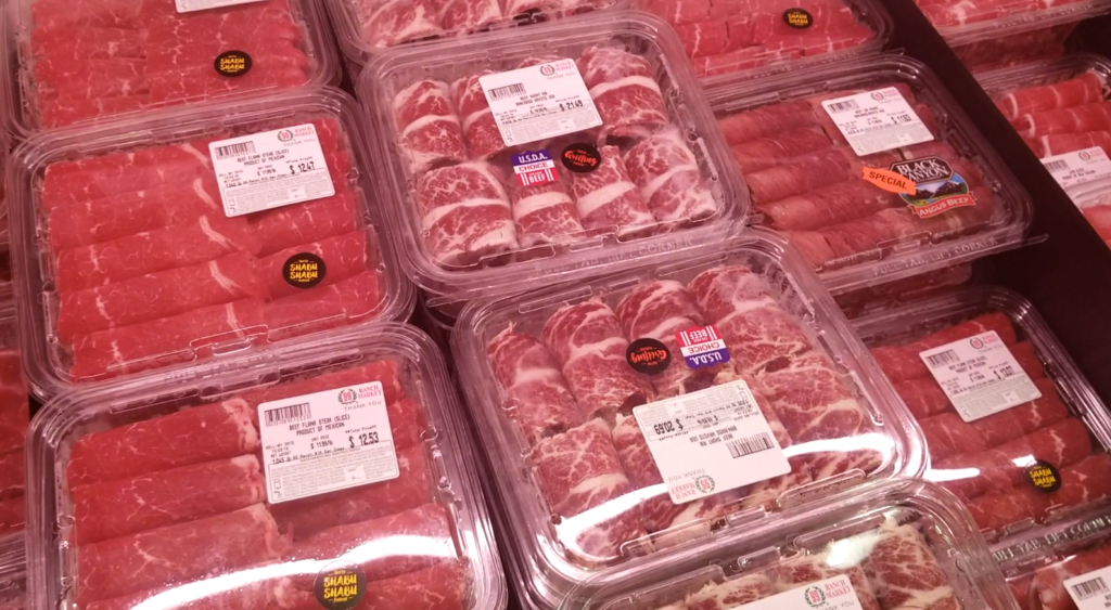 Pre sliced meats for Korean bbq