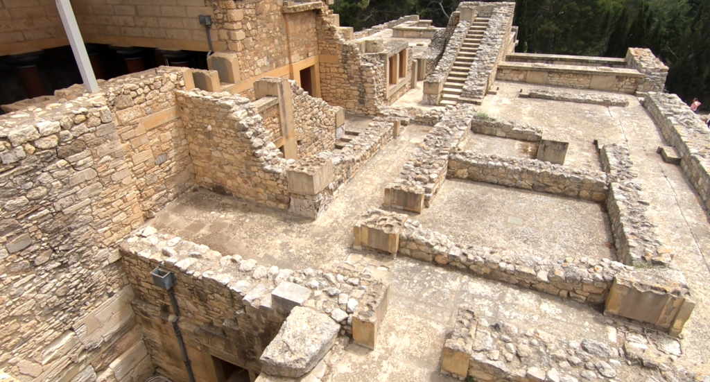 Remains of the castle in Knossos